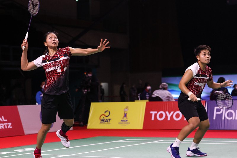 Ganda putri Indonesia Greysia Polii/Apriyani Rahayu. BWF/Badmintonphoto/Raphael Sachetat

