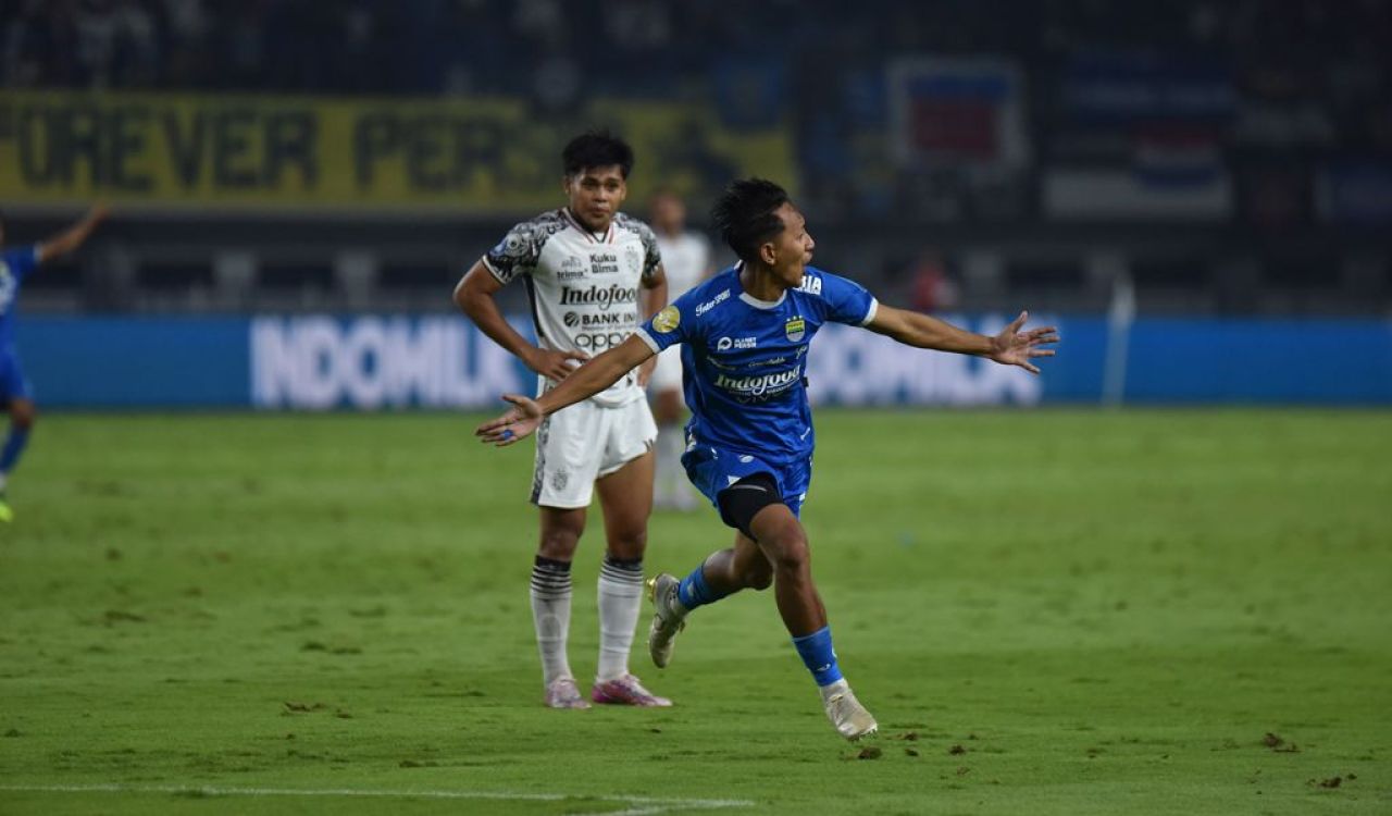 Beckham Putra Nugraha dan Gustavo Franca mencetak gol kemenangan PERSIB atas Bali United