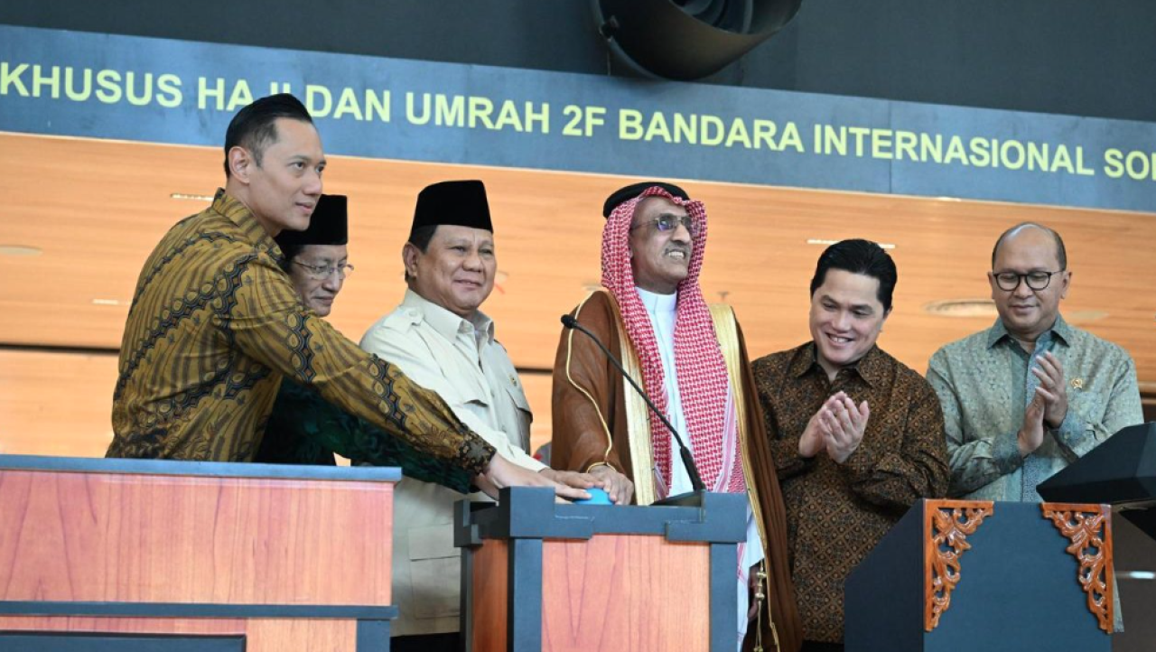 Presiden Prabowo meresmikan Terminal Khusus Haji dan Umrah 2F Bandara Soekarno-Hatta pada Minggu, 4 Mei 2025 Foto: BPMI Setpres/Cahyo