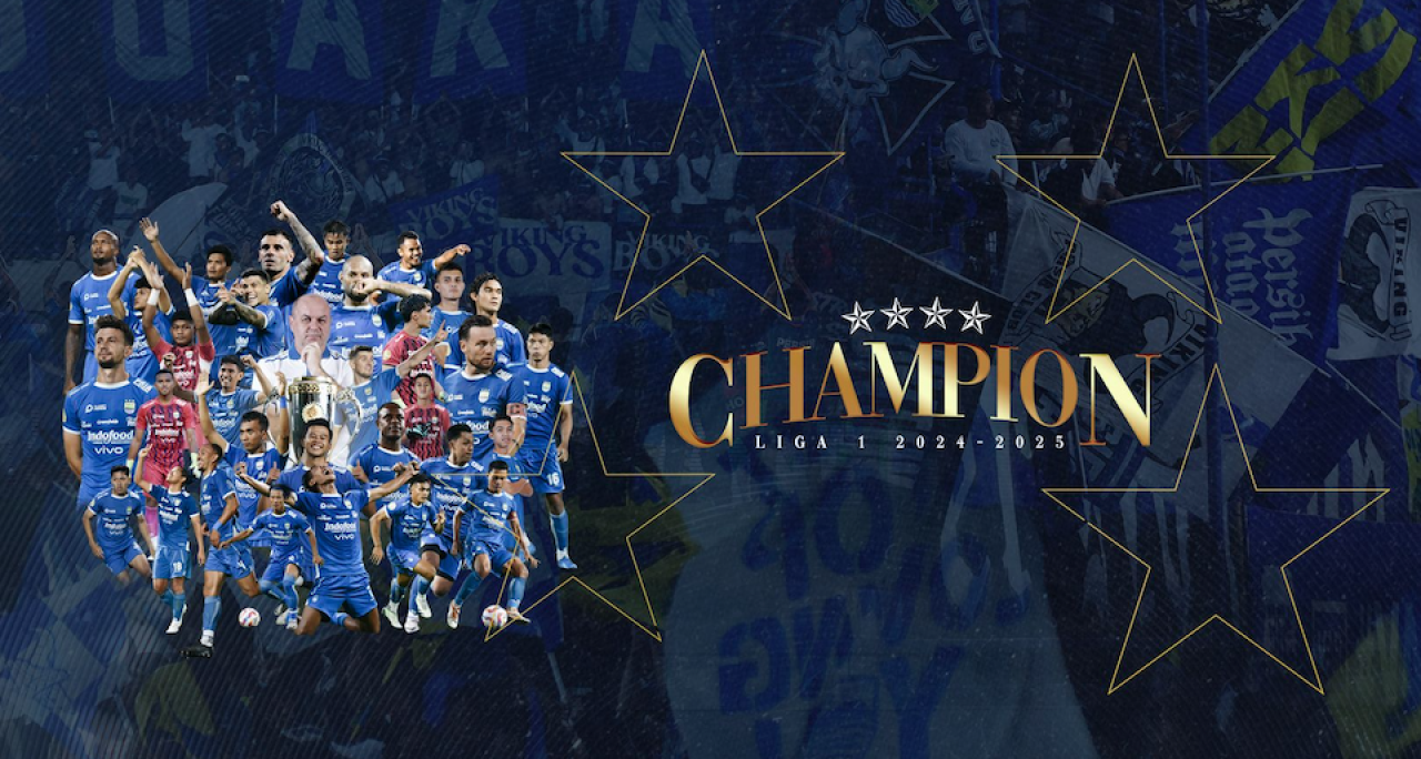 Persib dipastikan menjadi juara Liga 1 musim ini memastikan raihan 64 poin