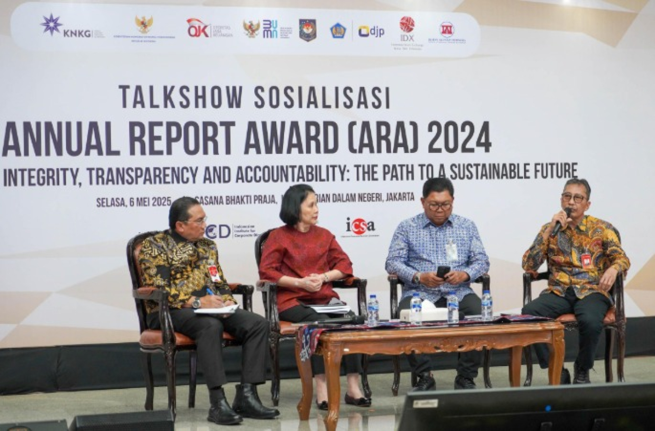 Komite Nasional Kebijakan Governansi (KNKG) telah menyelenggarakan sosialisasi terkait penyelenggaraan Annual Report Award (ARA) 2024 pada hari Selasa (6/5)