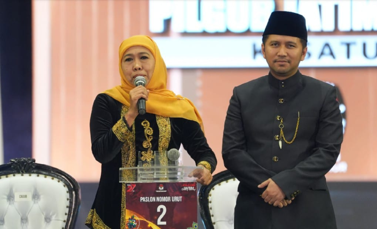 Mayoritas masyarakat Jawa Timur menyatakan puas terhadap kinerja Gubernur Khofifah Indar Parawansa dan Wakil Gubernur Emil Elestianto Dardak.