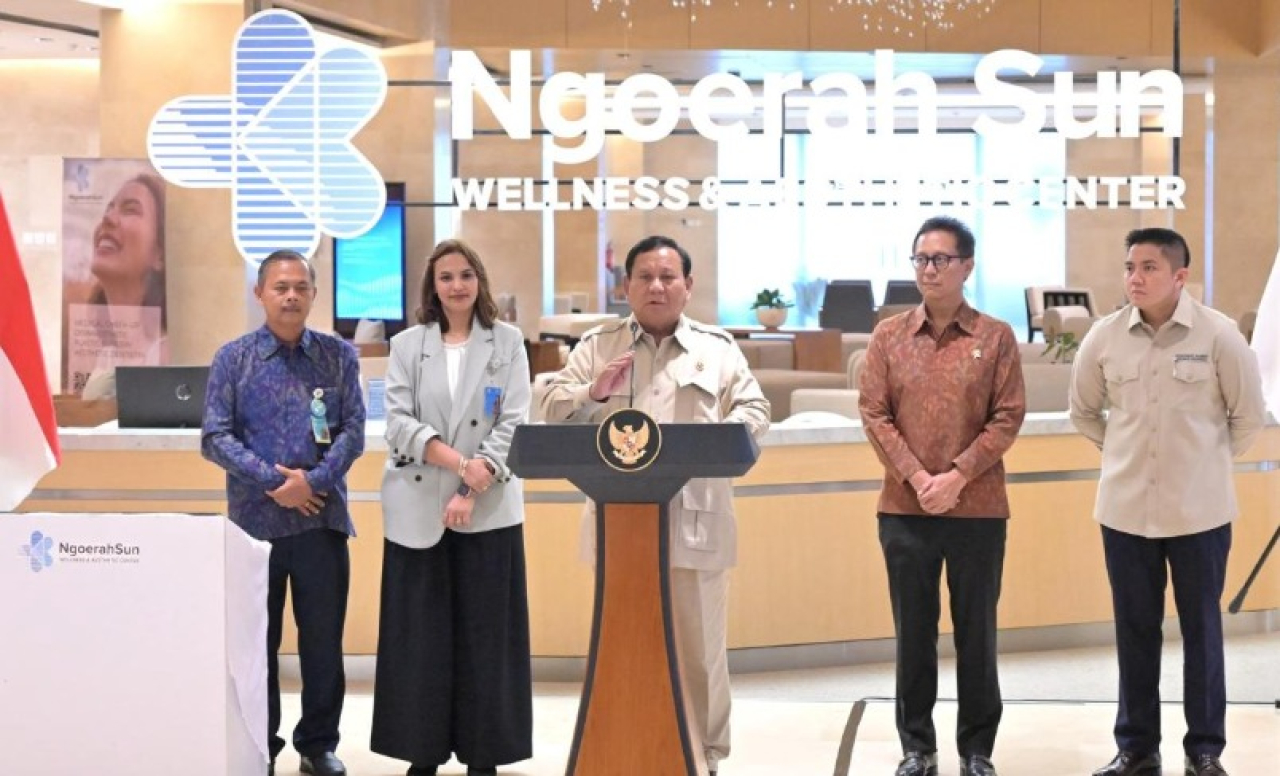 Presiden Prabowo Subianto meresmikan Ngoerah Sun Wellness and Aesthetic Center (NSWAC), Rumah Sakit Umum Pusat (RSUP) Prof. dr. I.G.N.G Ngoerah, Kota Denpasar, Bali, pada Rabu, 25 Juni 2025 Foto: BPMI Setpres/Kris