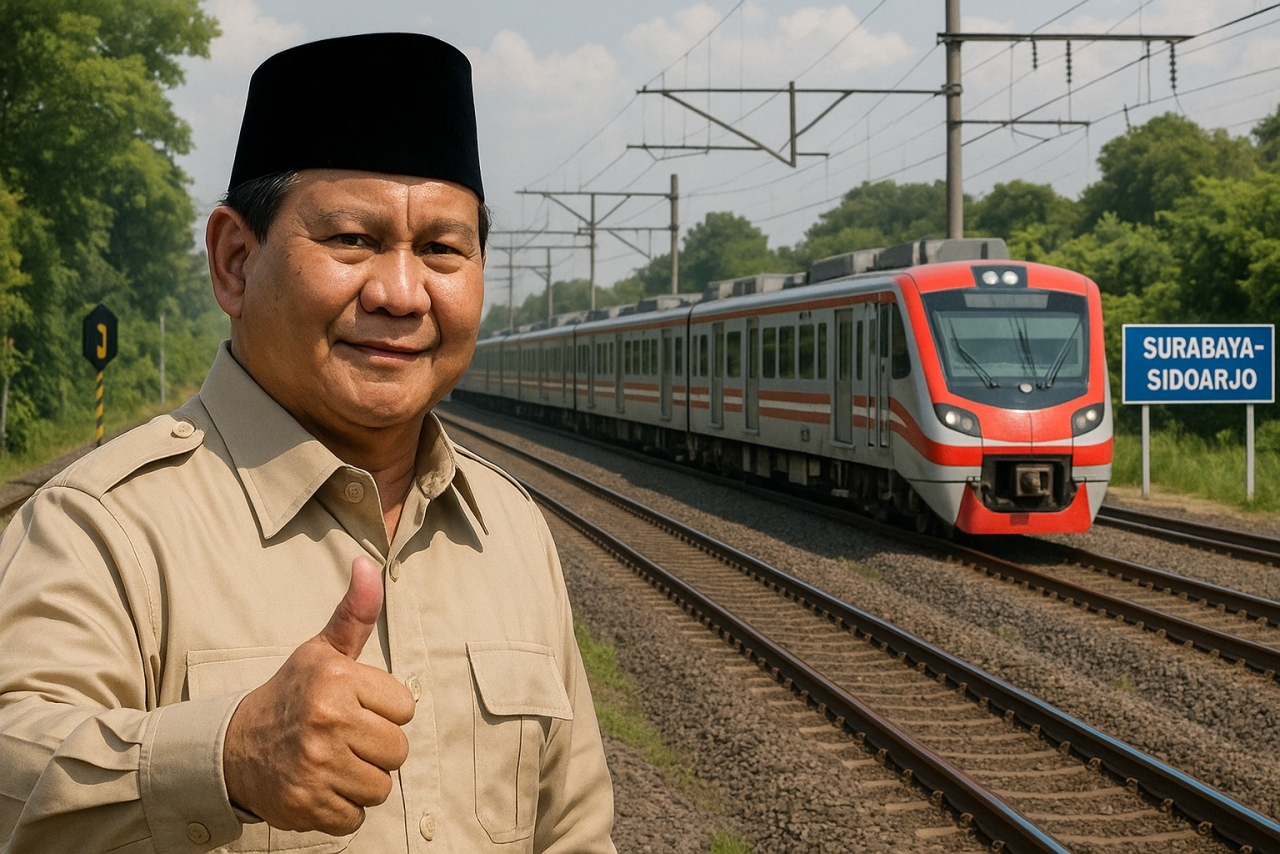 Presiden RI Prabowo Subianto menyetujui percepatan Proyek Surabaya Regional Railways Line (SRRL) dan jalur ganda kereta api segmen Wonokromo–Sepanjang