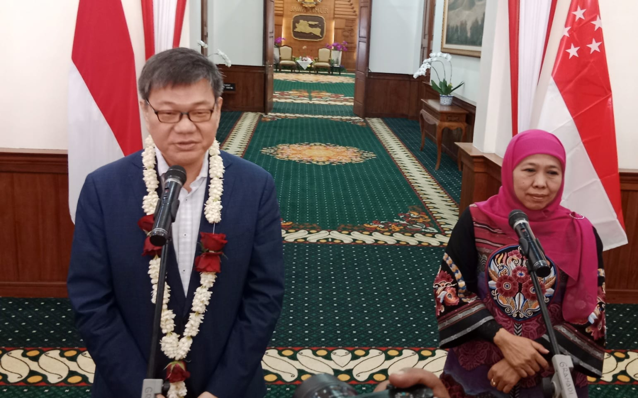Jalin Sinergi Inklusif, Gubernur Khofifah Sambut Delegasi Singapura Bahas Transformasi Birokrasi