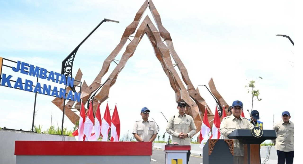 Peresmian Lima Infrastruktur Baru: Prabowo Tegaskan Konektivitas Jadi Tulang Punggung Pemerataan