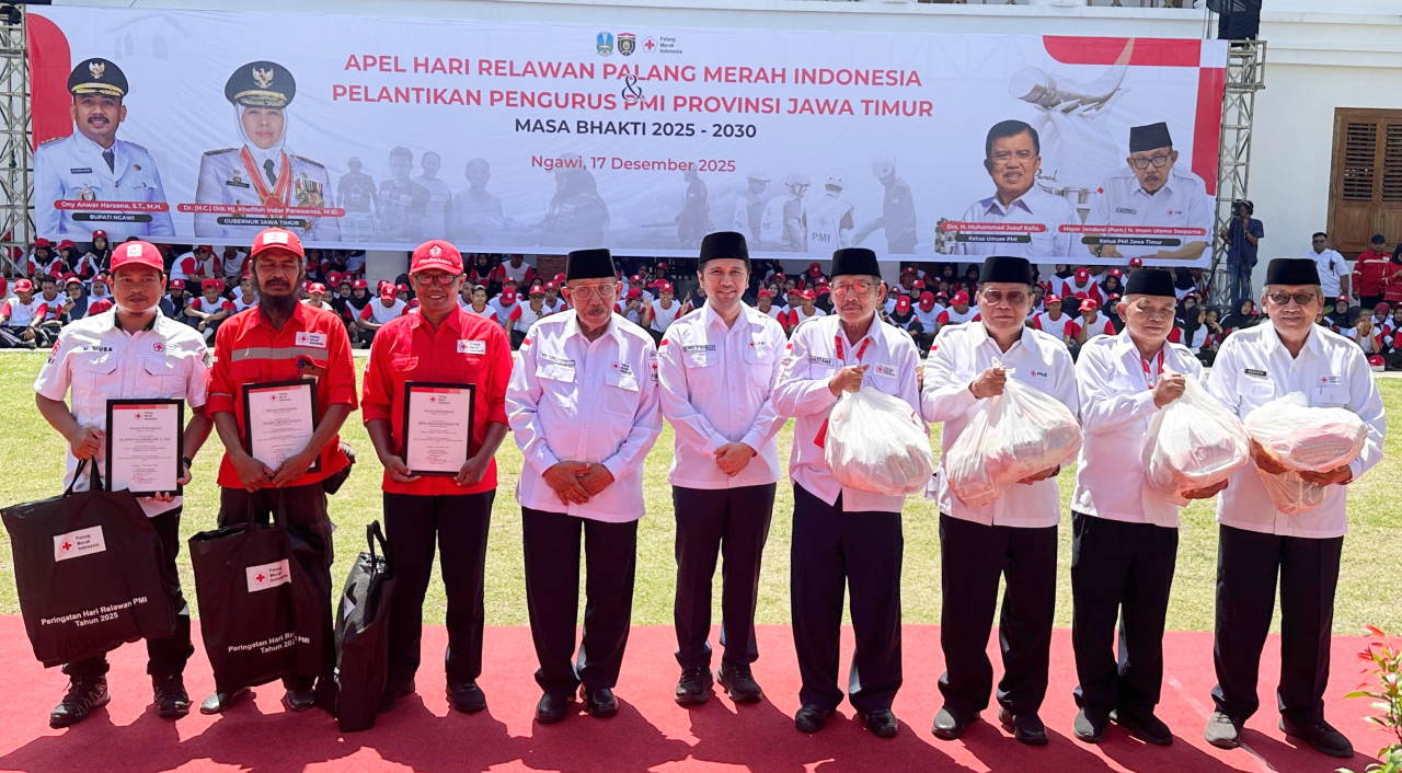 PMI Jatim Dilantik di Benteng Van Den Bosch, Tegaskan Spirit Kemanusiaan