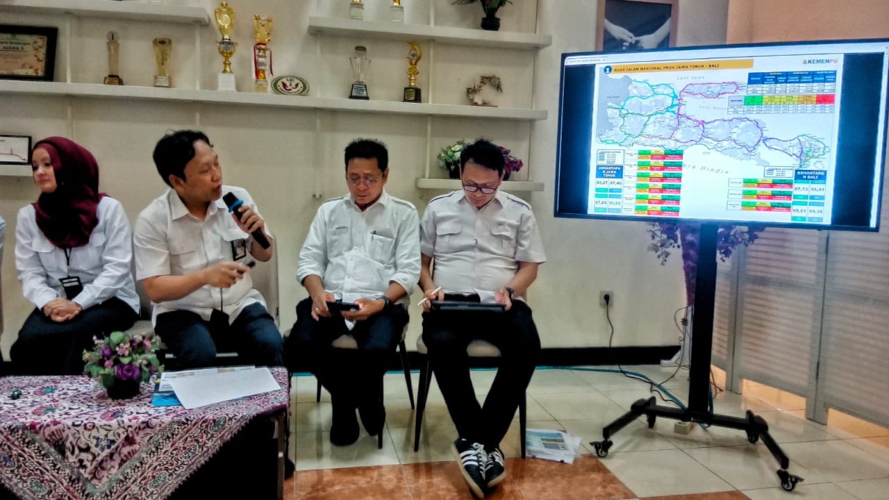 BBPJN Jatim-Bali Siapkan Jalur Mudik Lebaran, 550 Lubang Jalan Dikebut Ditutup