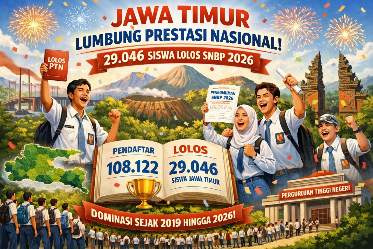 Jatim Konsisten Terdepan, Puluhan Ribu Siswa Tembus PTN Lewat SNBP 2026