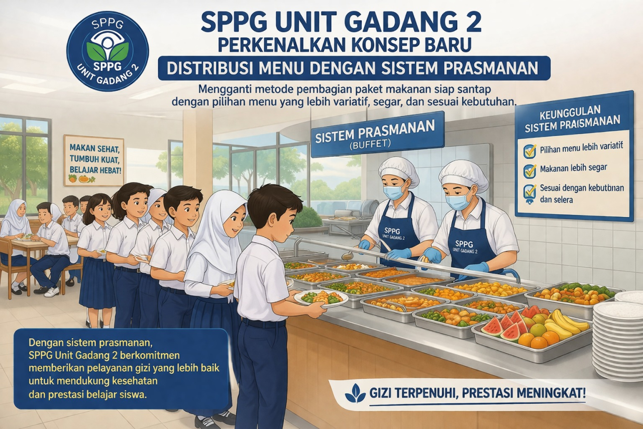 Uji Coba Prasmanan MBG di Malang, Siswa Lebih Mandiri, SPPG Evaluasi Skema Distribusi