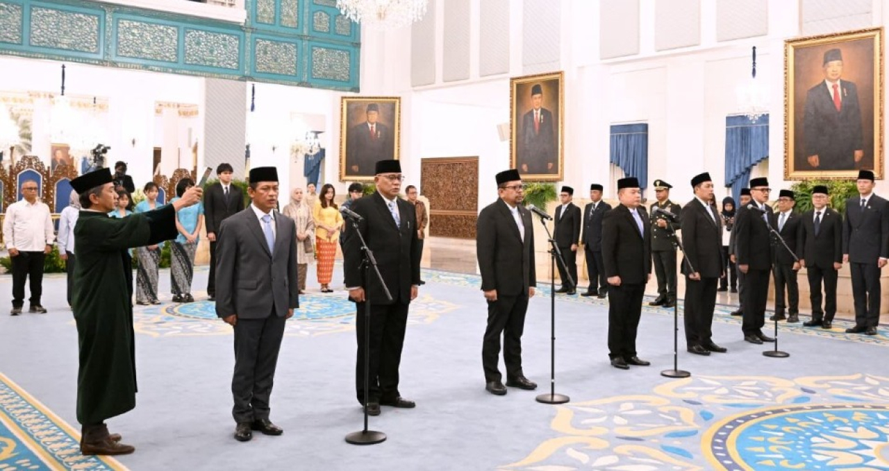 Presiden Prabowo Subianto secara resmi melantik pejabat negara/pemerintah di Istana Negara, Jakarta, pada Senin, 27 April 2026. Foto: BPMI Setpres/Muchlis Jr