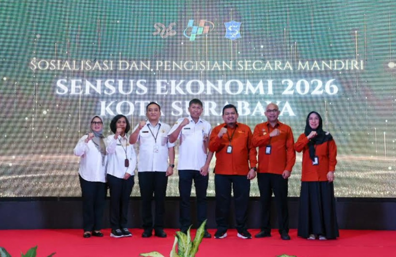 Pemkot Surabaya–BPS Gaspol Sensus Ekonomi 2026, Data Jadi Senjata Hadapi Disrupsi