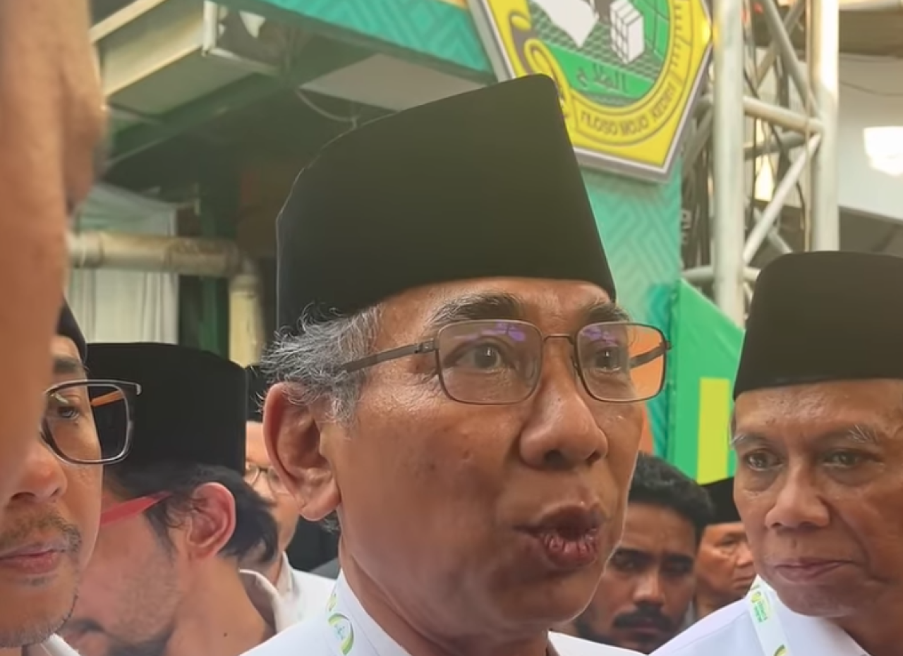 Ketua Umum PBNU KH Yahya Cholil Staquf atau Gus Yahya