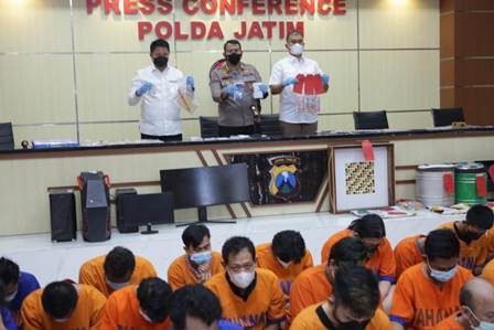 Sepanjang Tahun 2022 Sindikat Judi Online Dibongkar Polda Jatim