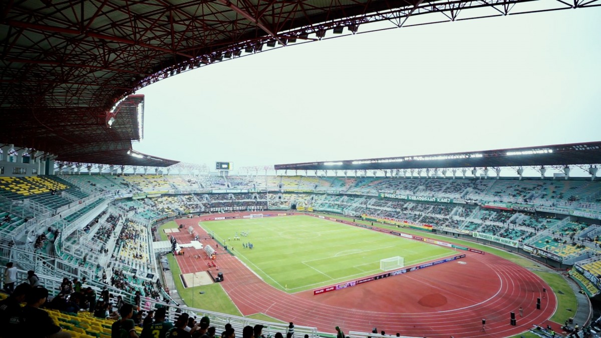 Suasana stadion Gelora Bung Tomo jelang Going Strong Game beberapa waktu lalu. (Persebaya)