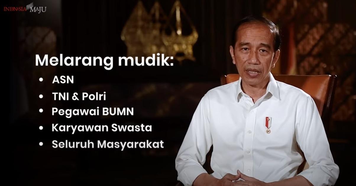 Jokowi:  Tidak Ada Mudik Lebaran 2021, Utamakan Keselamatan Bersama