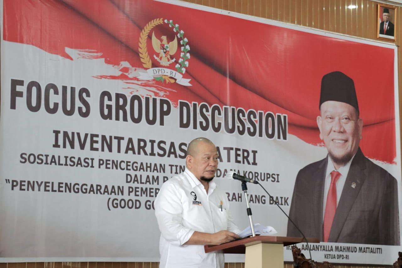  LaNyalla menyatakan dukungan untuk menghadirkan regulasi memperkecil biaya politik pilkada. IST