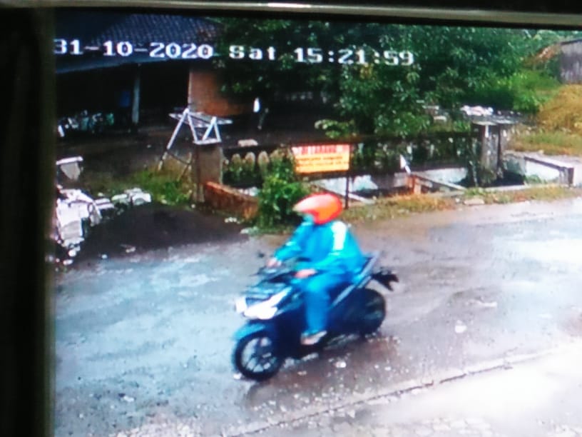 Tangkapan CCTV diduga pelaku pencurian kendaraan bermotor. IST