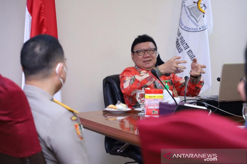 Menteri Pendayagunaan Aparatur Negara dan Reformasi Birokrasi (Menpan-RB) Tjahjo Kumolo. ANTARA/HO-Humas Kemenpan-RB

