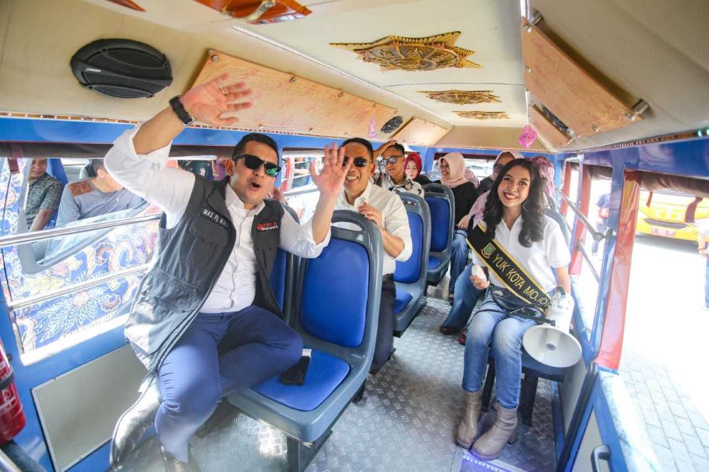 Pj Walikota Mojokerto memperkenalkan terobosan baru di sektor pariwisata dengan meluncurkan program WIKA (Wisata Keliling Kota Mojokerto).