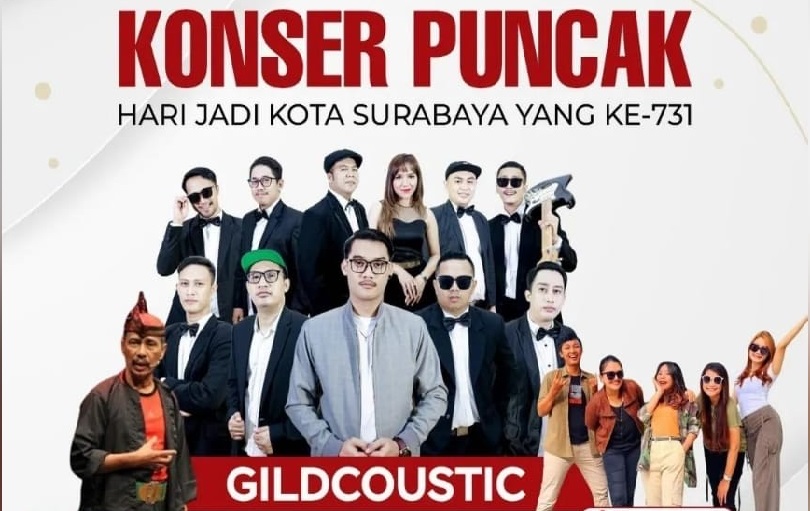 Acara puncak perayaan akan diselenggarakan secara gratis di Balai Kota Surabaya pada Jumat, 7 Juni 2024.