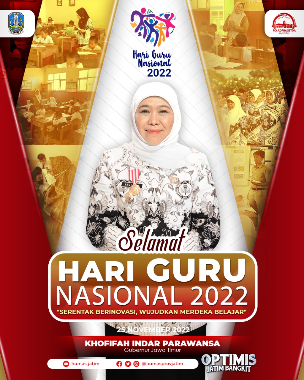 Gubernur Khofifah Pacu Semangat Guru