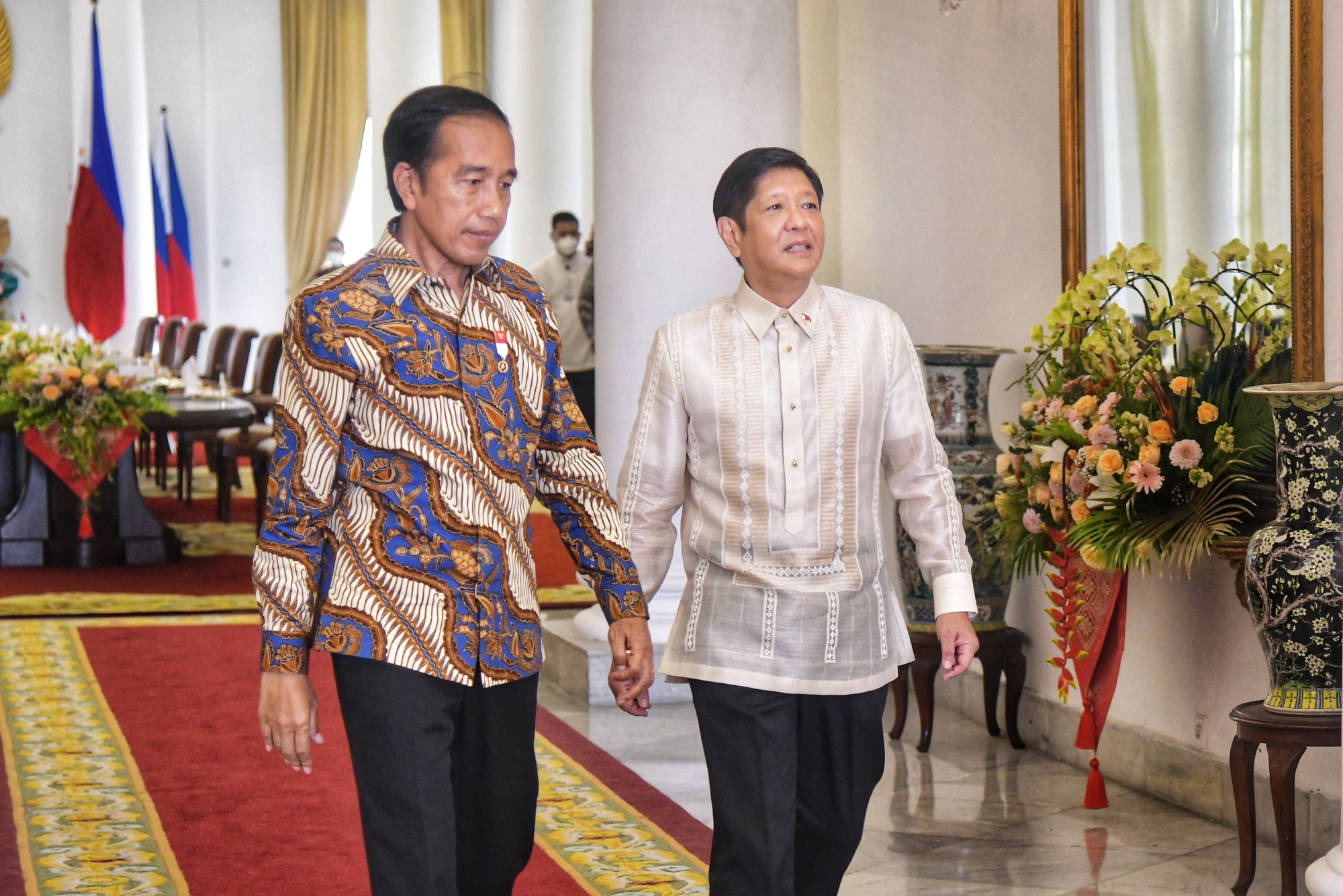 Presiden Jokowi menerima kunjungan kenegaraan Presiden Republik Filipina Ferdinand Romualdez Marcos Jr., di Istana Kepresidenan Bogor, Jawa Barat, Senin (05/09/2022) pagi. (Foto: Humas Setkab/Rahmat)
