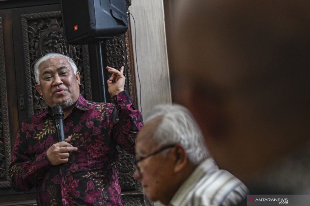 Ketua Dewan Pertimbangan Majelis Ulama Indonesia Din Syamsuddin. ANTARA