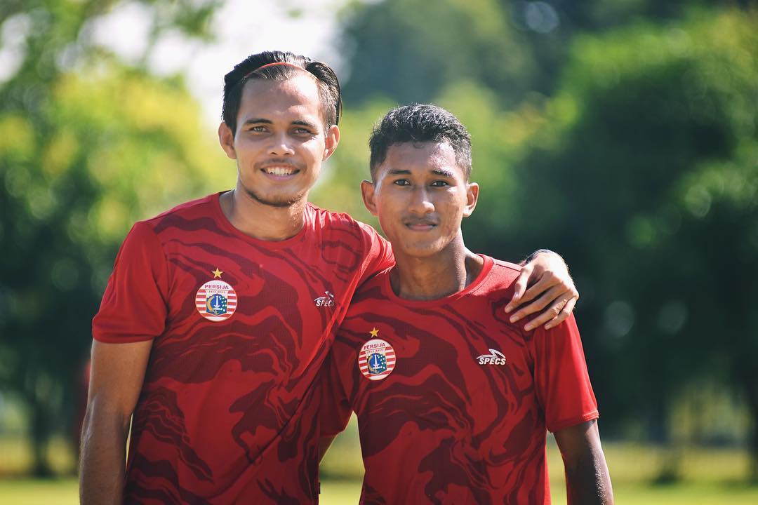 Anan Lestaluhu (kanan) dan Rezaldi Hehanussa sewaktu masih berseragam Persija Jakarta. ist
