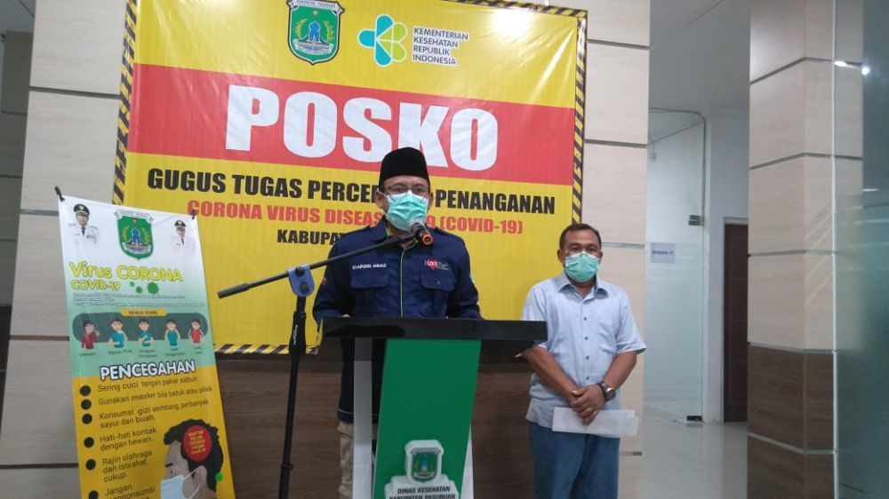 Syaifudin Ahmad, Juru Bicara Gugus Tugas Percepatan Penanganan Covid-19 Kabupaten Pasuruan, Jawa Timur. 
