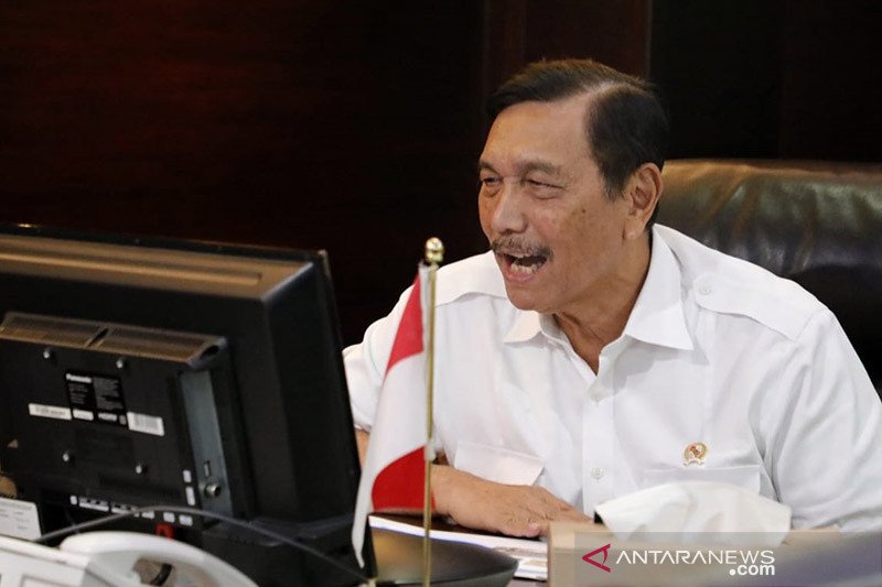 enteri Koordinator Bidang Kemaritiman dan Investasi RI Luhut Panjaitan. ant