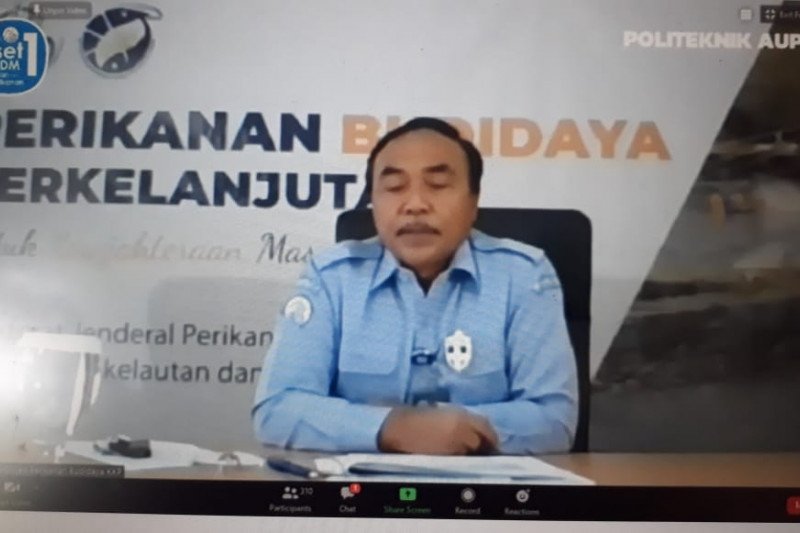 Direktur Jenderal Perikanan Budidaya, Slamet Soebjakto. ANTARA/M Razi Rahman

