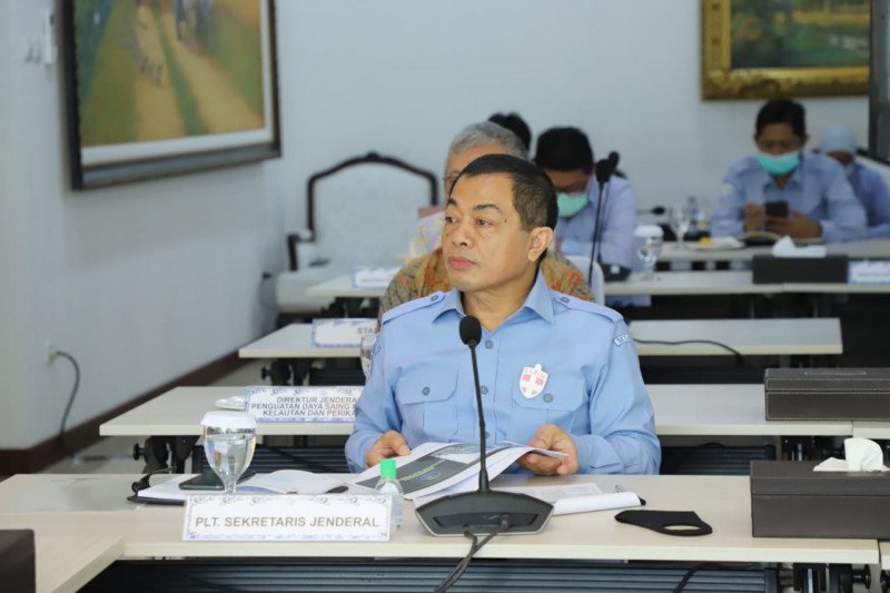 Plt Direktur Jenderal Pengawasan Sumber Daya Kelautan dan Perikanan, Antam Novambar. ANTARA/HO-KKP