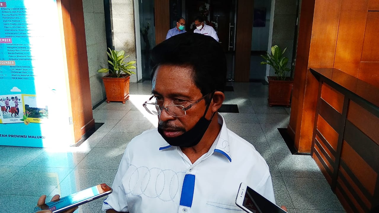 Ketua Sinode Gereja Protestan Maluku (GPM) A J Werinussa (FOTO: HMP/boy)