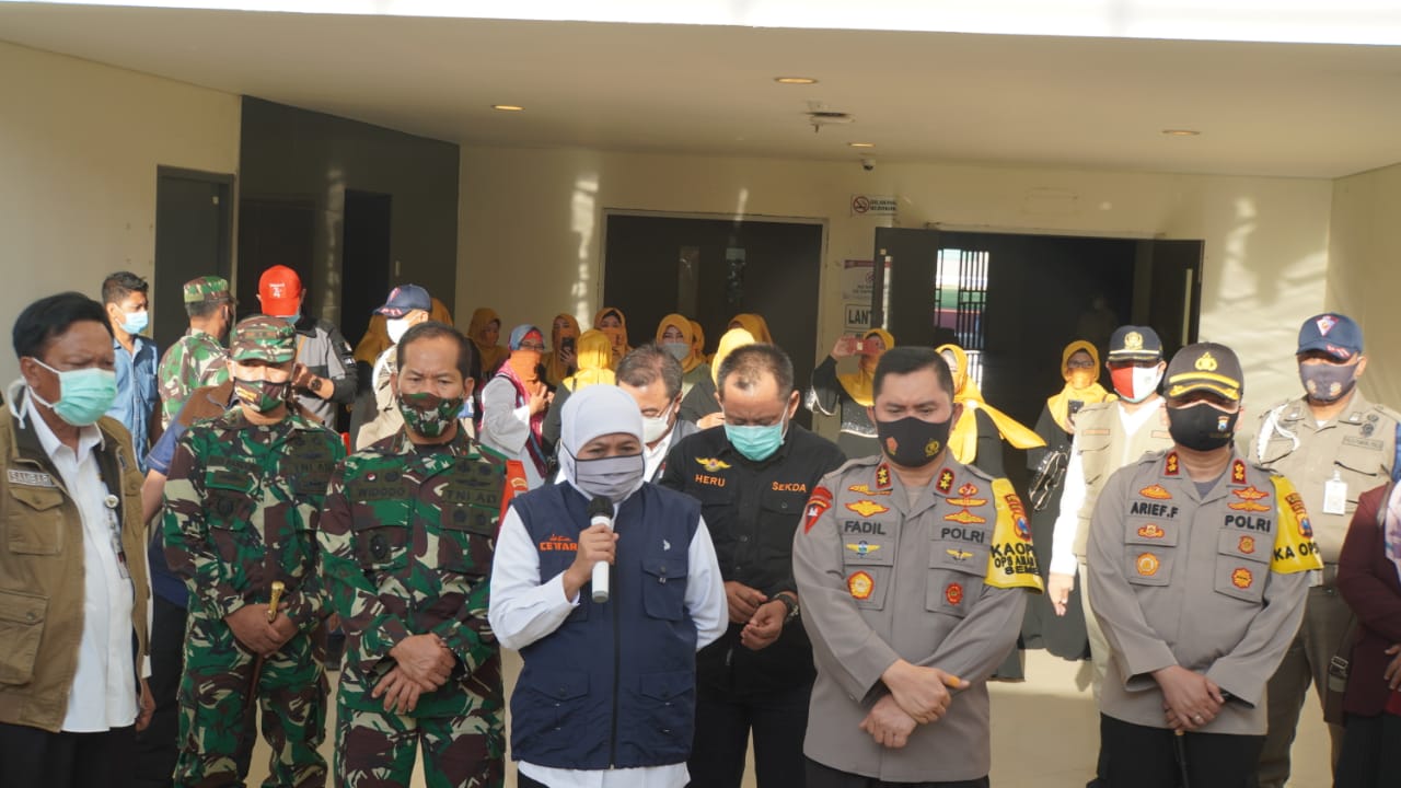 Forkopimda Jatim Tinjau Pondok Rehabilitasi Covid-19 di Gresik