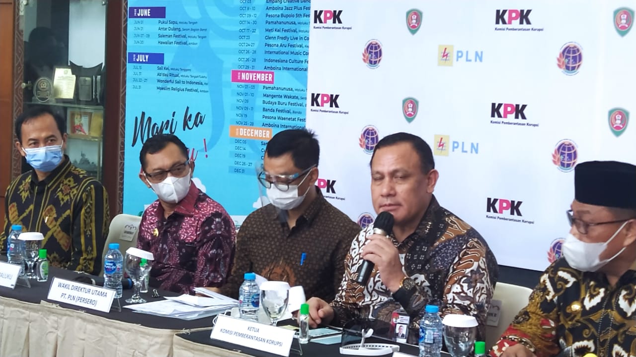 Ketua KPK Firli Bahuri mengapresiasi kerja keras PLN bersama Kementerian ATR/BPN untuk mengamankan aset negara dengan melakukan sertifikasi tanah. HMP/BOY