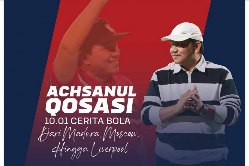 Cover buku otobiografi Presiden klub Madura United Achsanul Qosasi. (ANTARA/HO/Achsanul Qosasi)
