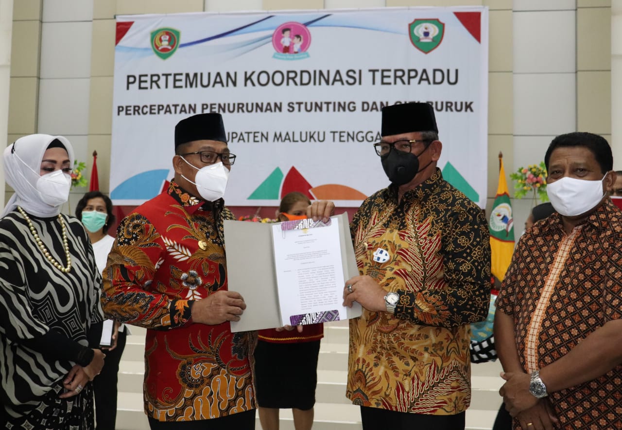 Gubernur manjelaskan, percepatan pencegahan stunting di Maluku telah diarahkan pada beberapa pilar. HMP/BOY