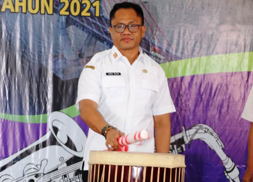 Sekretaris Daerah Maluku Kasrul Selang membuka resmi Pesperawi 2021. HMP/BOY