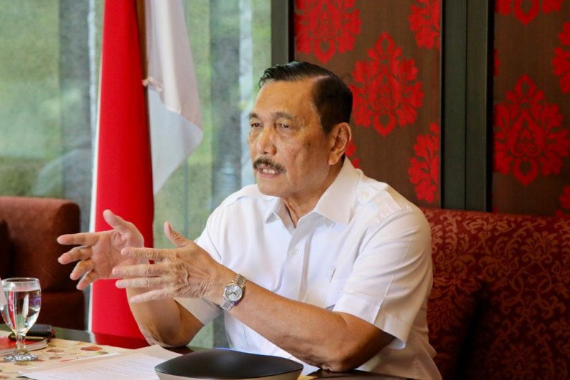 Menko Kemaritiman dan Investasi yang juga Wakil Ketua Komite Penanganan COVID-19 dan Pemulihan Ekonomi Nasional (KPC-PEN) Luhut Binsar Pandjaitan. (ANTARA/HO Kemenko Kemaritiman dan Investasi)
