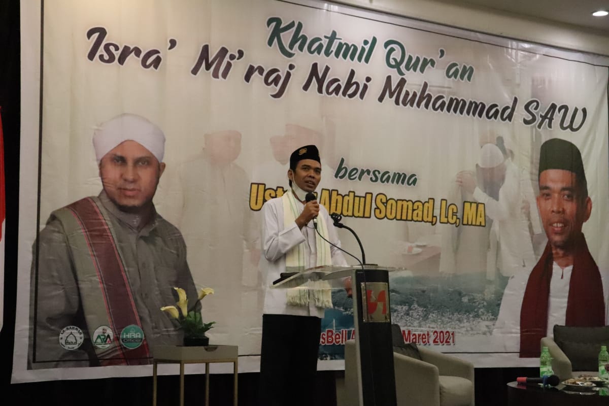 Ustadz Abdul Somad memberikan tausiahnya. HMP/BOY
