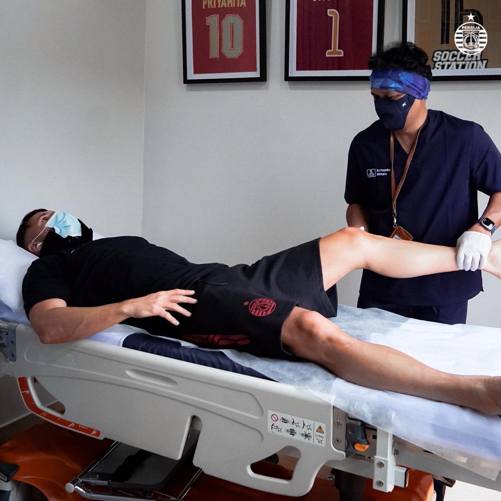 Pemain Persija menjalani  PCMA. PERSIJA