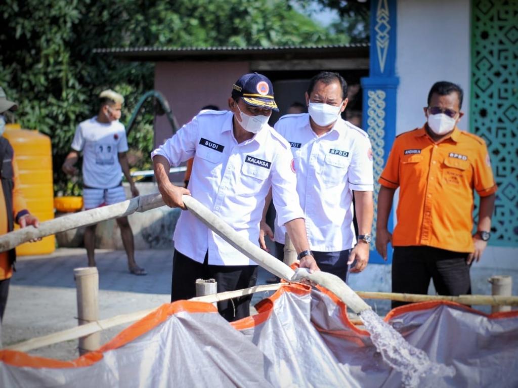 Budi Santosa, Kalaksa BPBD Jatim Saat Kegiatan di Ngawi