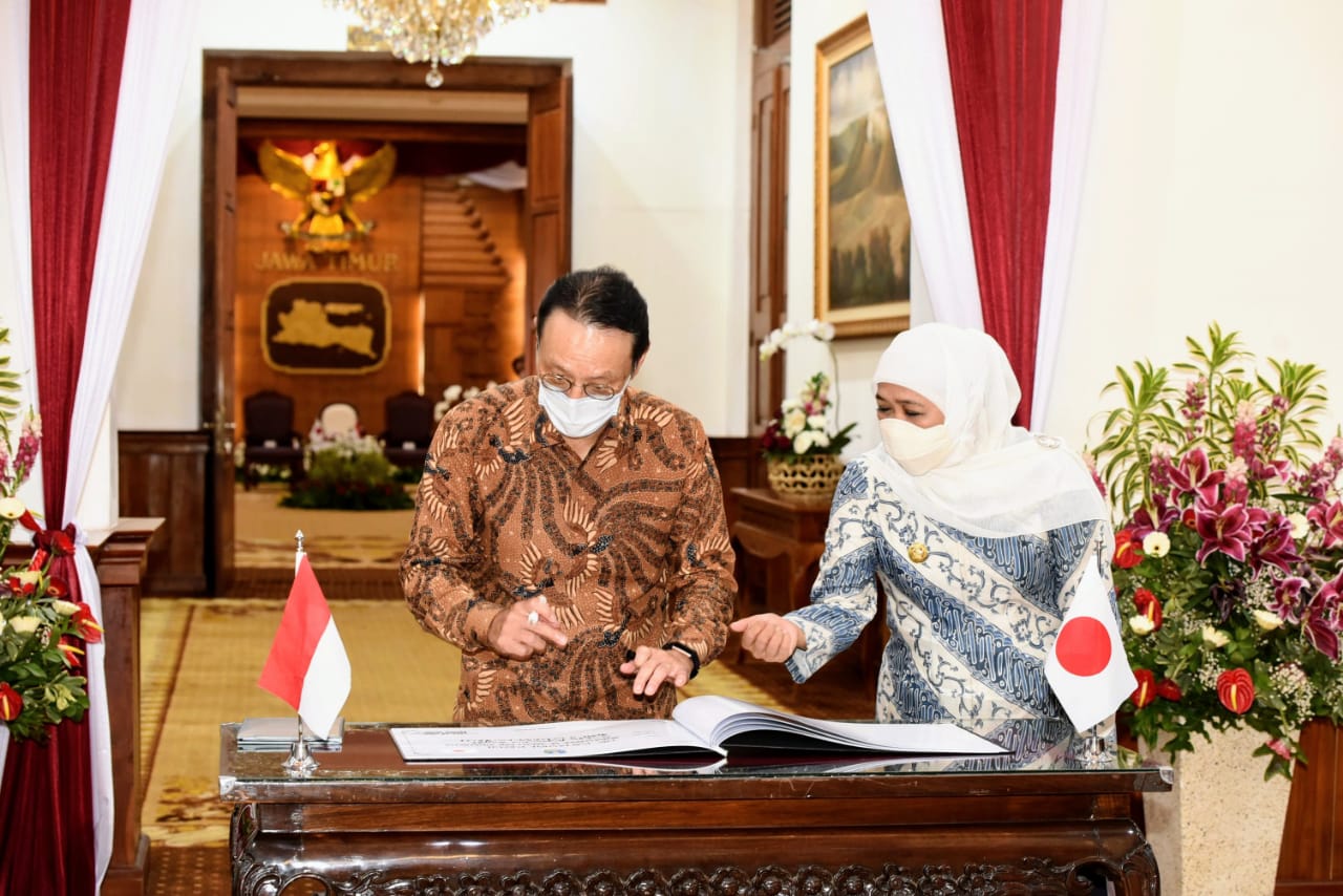 Gubernur Khofifah Ajak Pemerintah Jepang Perkuat Kerjasama