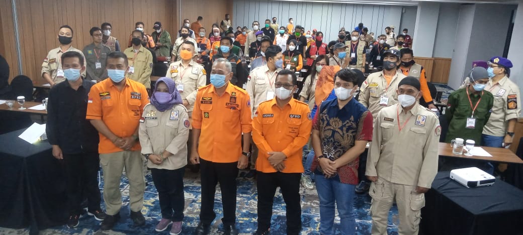Rapat Koordinasi (Rakor) Sekber Relawan Penanggulangan Bencana (SRPB) Jawa Timur dengan Badan Penanggulangan Bencana Daerah (BPBD) jawa Timur
