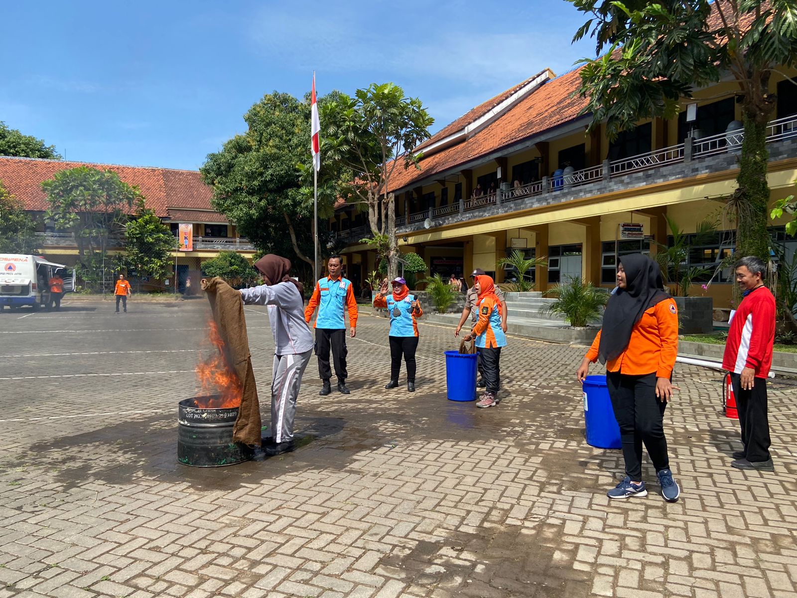Satuan Pendidikan Aman Bencana (SPAB) yang diadakan di SMAN 1 Turen, Kabupaten Malang, Jumat, 9 September 2022.