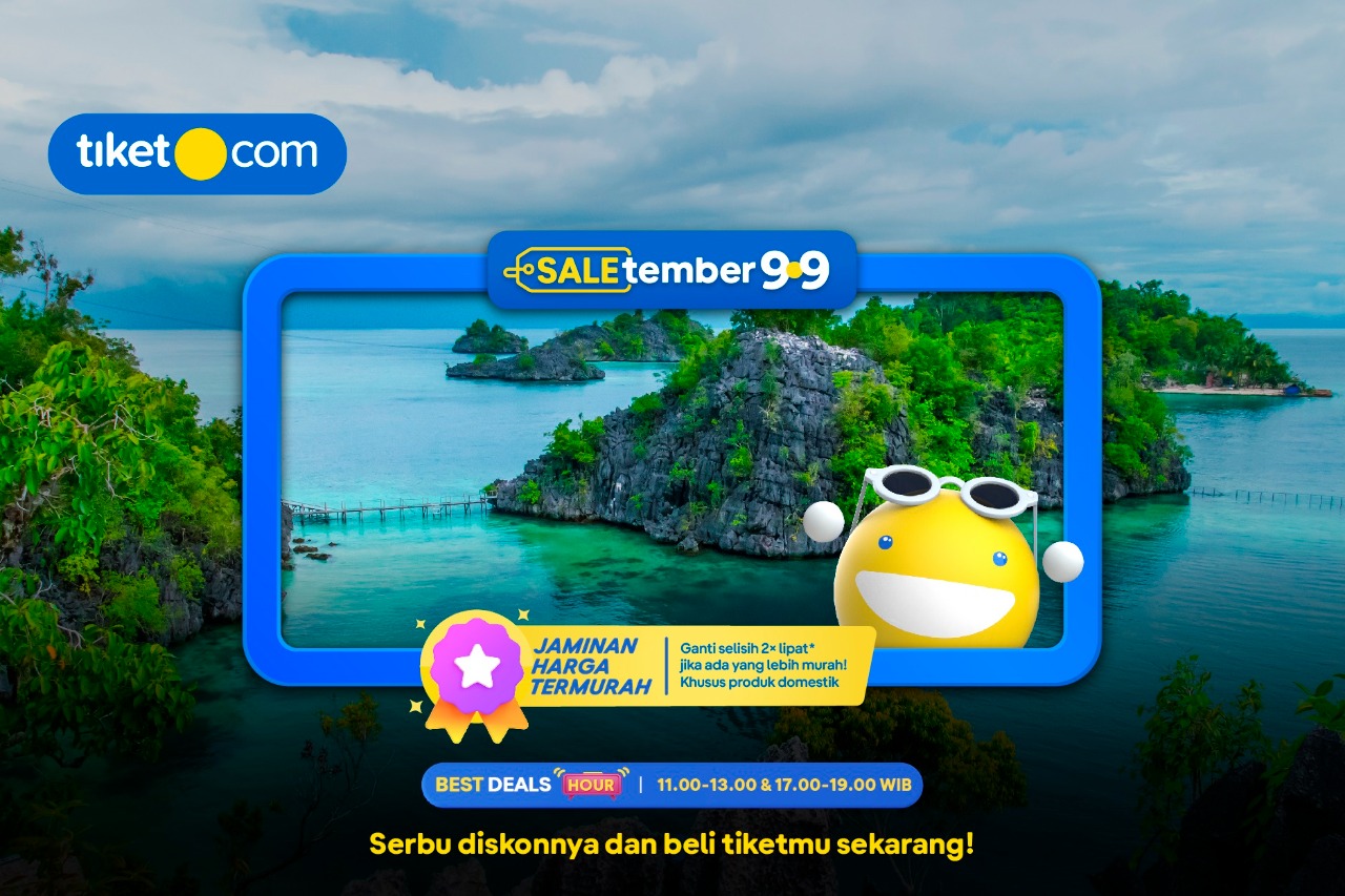 tiket.com, OTA pertama di Indonesia, gelar SALETEMBER 9.9 mulai tanggal 07 hingga 14 September 2022