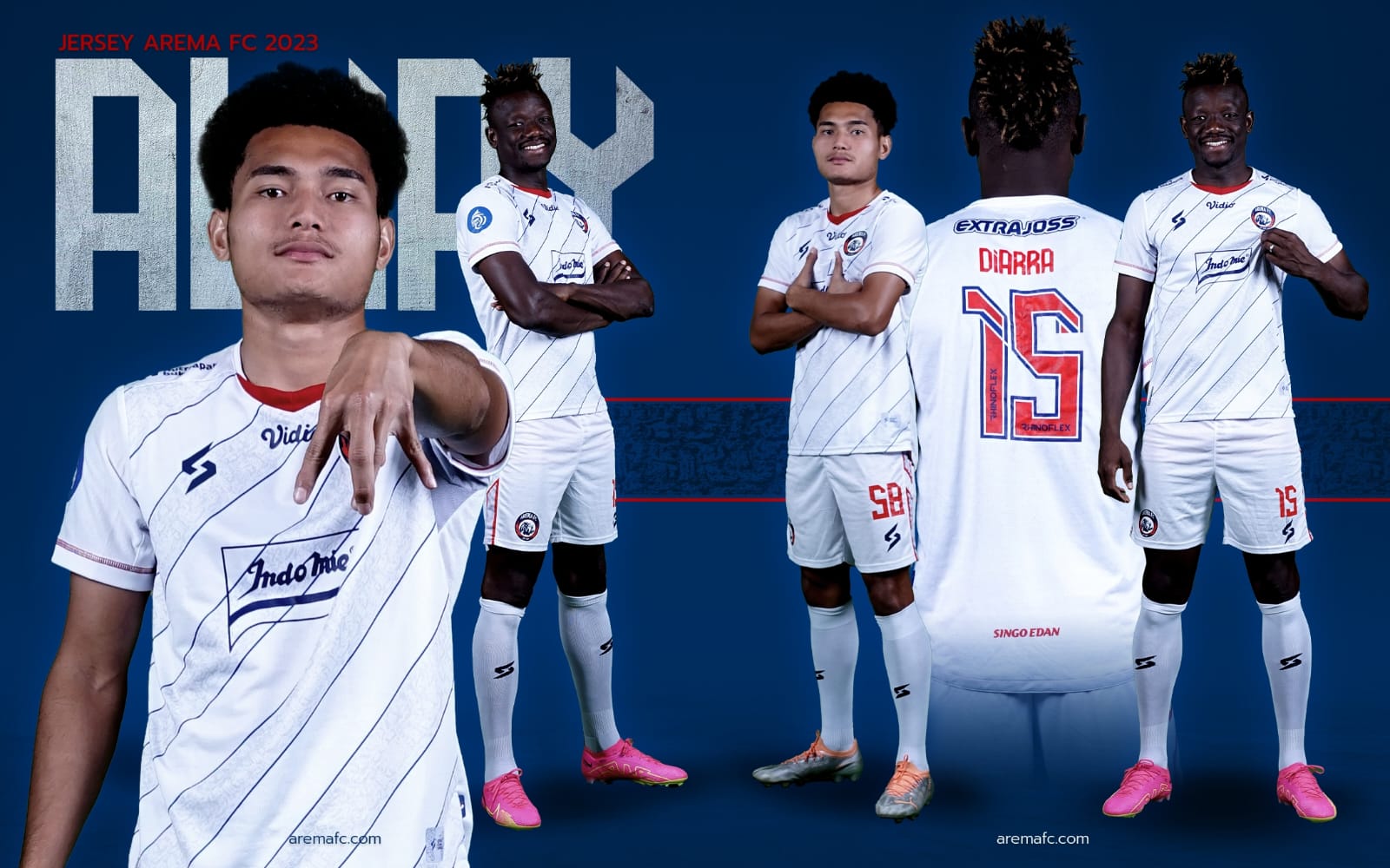 Arema FC merilis desain jersey yang akan digunakan untuk kompetisi