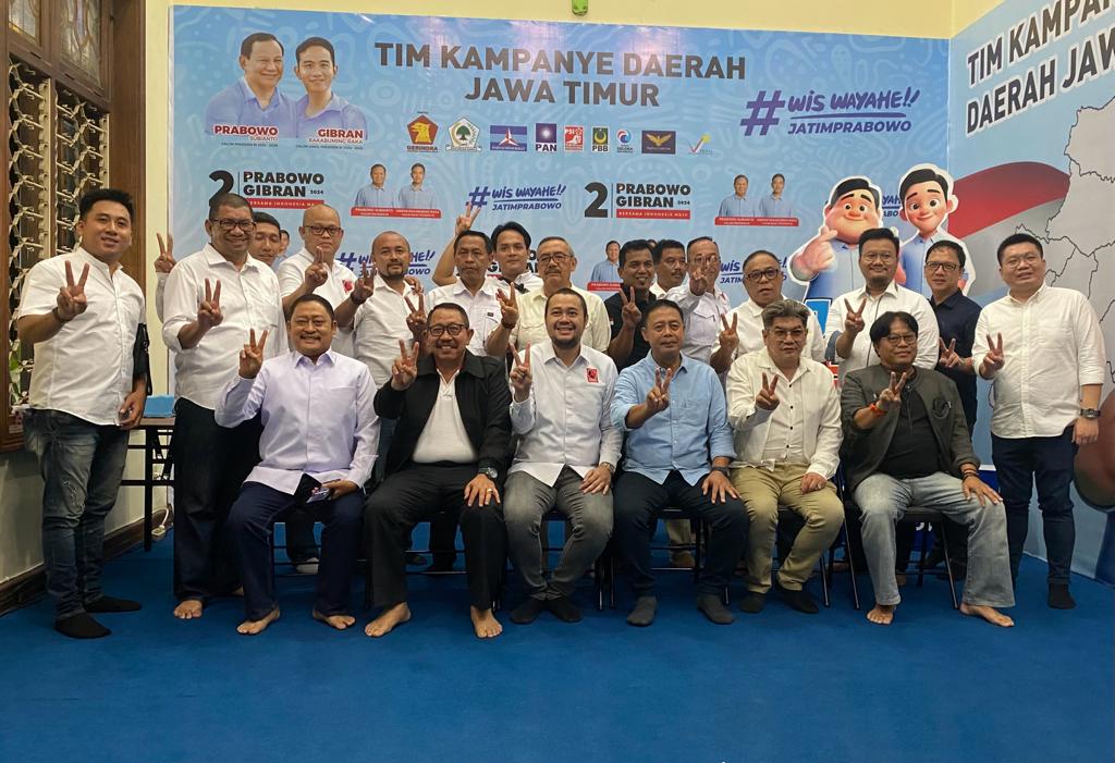Projo Jatim Kolaborasi Dengan TKD, Siapkan Strategi Khusus Prabowo-Gibran Menang Satu Putaran