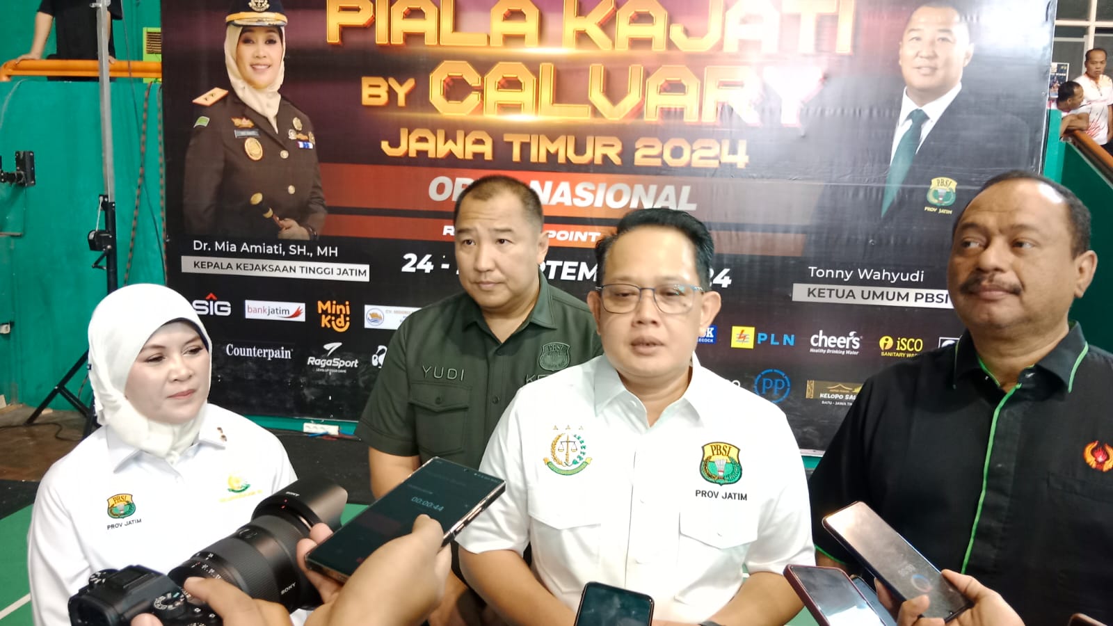 Pj Gubernur Jawa Timur, Adhy Karyono, memberikan apresiasi tinggi atas terselenggaranya kejuaraan Piala Kajati Jatim